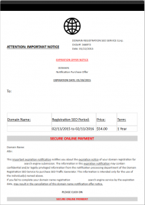 domain scam